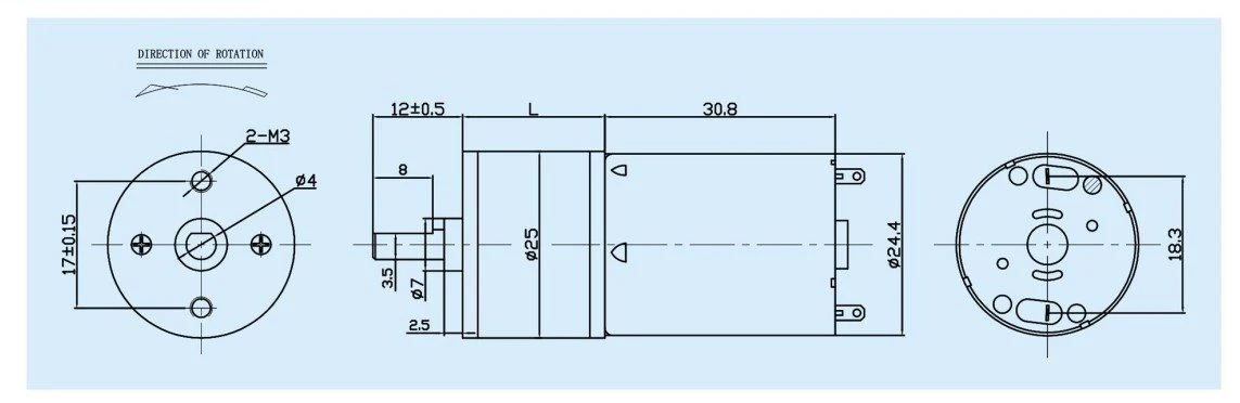 G555 motor outline G555 motor outline